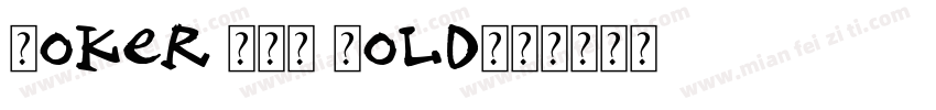 Joker DTC Bold字体转换
